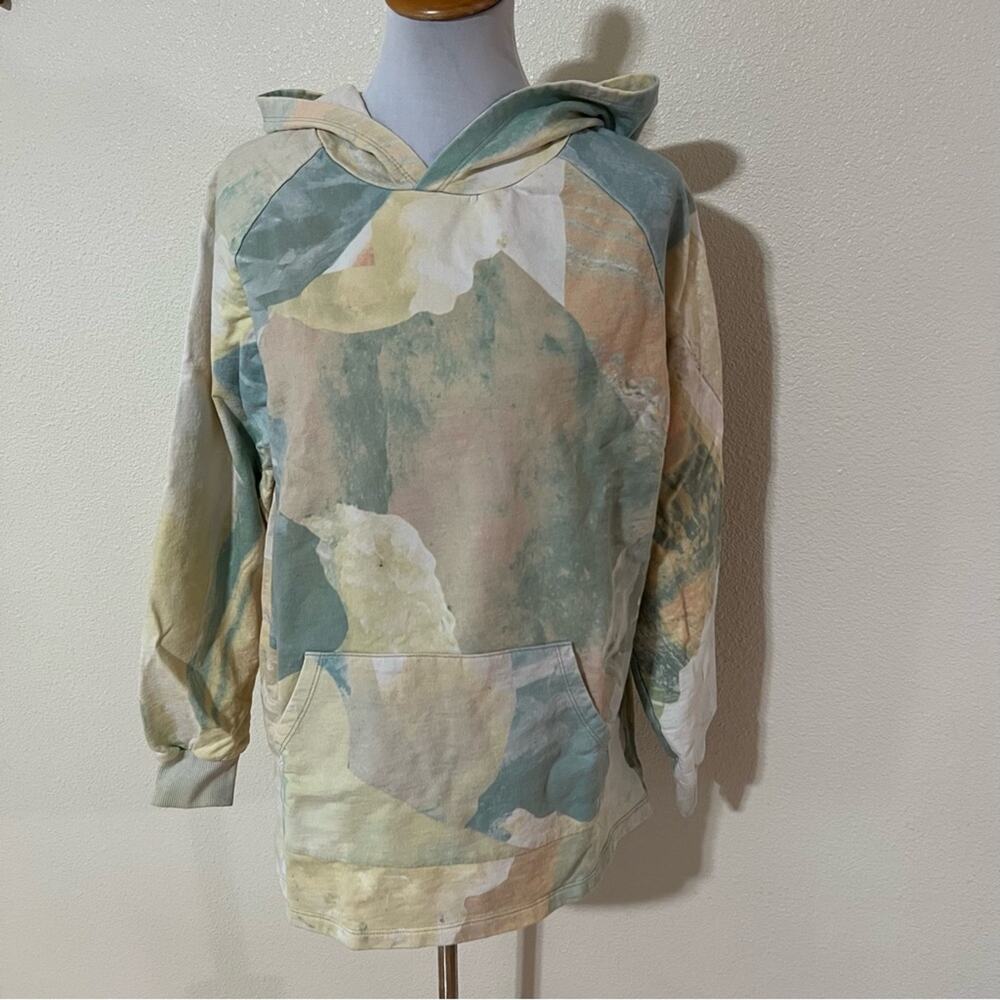 Baja East Tie Dye Crystal Print Hoodie hooded Pullover Sweater 2 / US LARGE